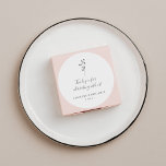 Pegatina Redonda Floral Guión blanco Boho Boda Personalizado Gracia<br><div class="desc">Guión botánico simple Personalizado Boda blanco y negro Gracias Pegatina redondo clásico</div>