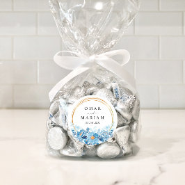 Pegatina Redonda Floral Islam Nikkah Wedding Favor