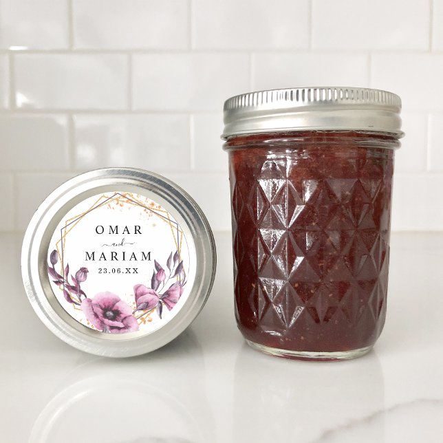 Pegatina Redonda Floral Islam Nikkah Wedding Favor (Subido por el creador)