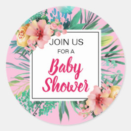 PEGATINA REDONDA FLORALES LUMINOSOS Y ROPA VERDE