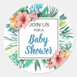 PEGATINA REDONDA FLORALES Y VERDES LUMINOSAS