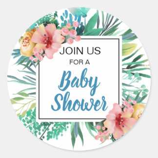 PEGATINA REDONDA FLORALES Y VERDES LUMINOSAS