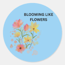 Floreciendo como flores | Acuarela floral