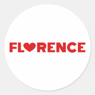Pegatina Redonda Florence Love
