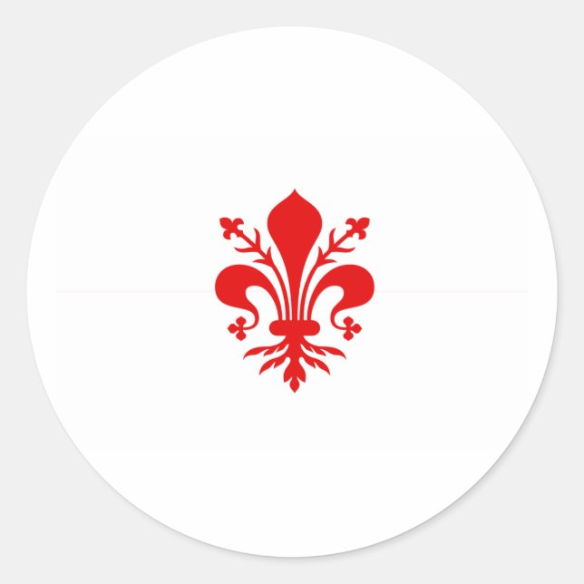 Pegatina Redonda Florencia, Italia (Anverso)