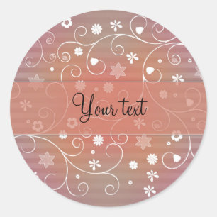 Pegatina Redonda Florencia romántica