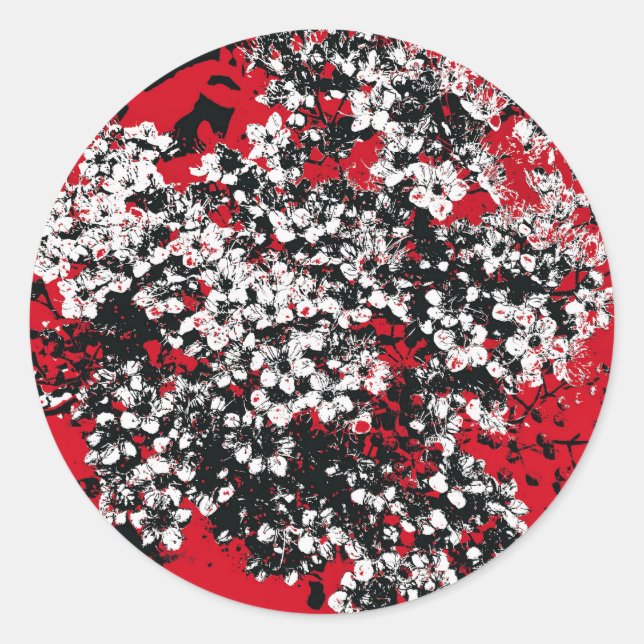 PEGATINA REDONDA FLORES (Anverso)