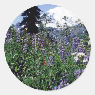 Pegatina Redonda Flores 139