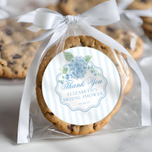 Flores Azules de Hortensias a Rayas Vintage Gracia