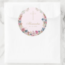 Flores de campo de Bonito religiosa color de oro