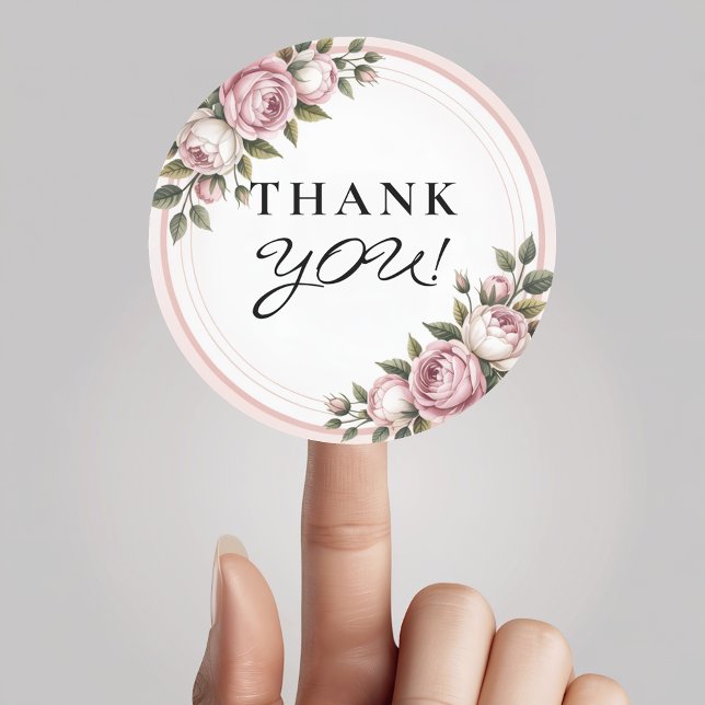 Pegatina Redonda Flores de jardín acuáticas gracias (Subido por el creador)