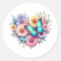 Flores de margaritas con una hermosa mariposa