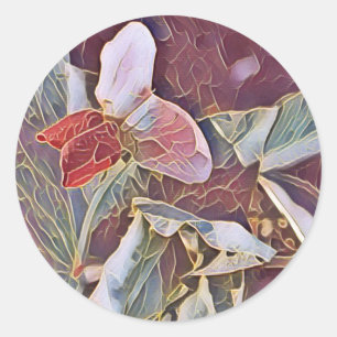 PEGATINA REDONDA FLORES DE PEA DULCE