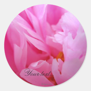 Pegatina Redonda Flores de Personalizado de flores de matrimonio de