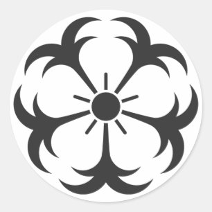 Pegatina Redonda Flores [Family Crests]