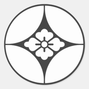 Pegatina Redonda Flores [Family Crests]
