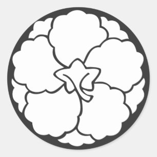 Pegatina Redonda Flores [Family Crests]