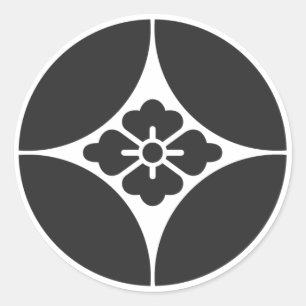 Pegatina Redonda Flores [Family Crests]