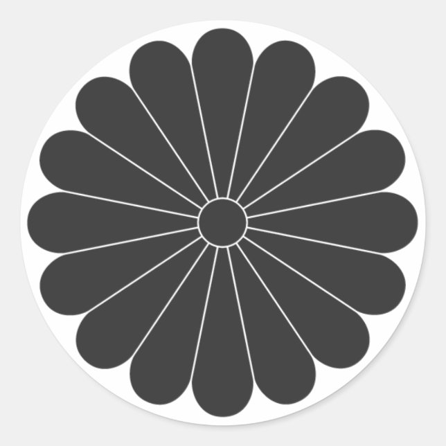 Pegatina Redonda Flores [Family Crests] (Anverso)