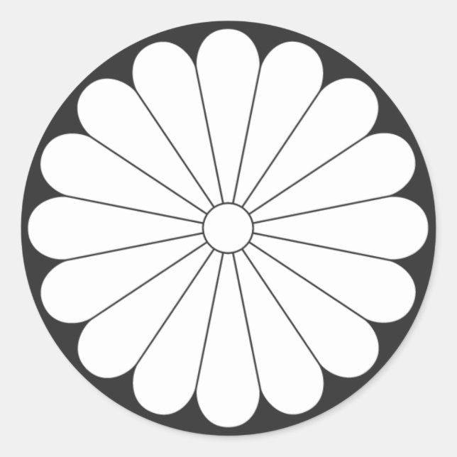 Pegatina Redonda Flores [Family Crests] (Anverso)