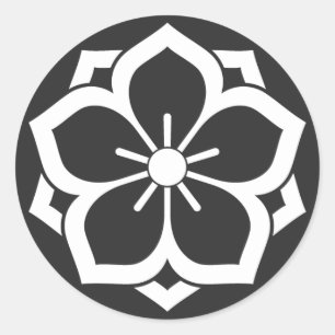 Pegatina Redonda Flores [Family Crests]