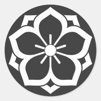 Pegatina Redonda Flores [Family Crests]