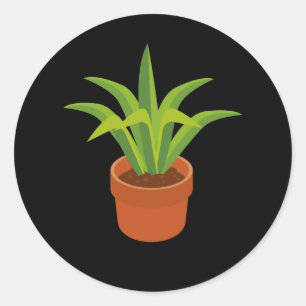 Pegatina Redonda Flores Flores Jardín Naturaleza Regalo de girasol