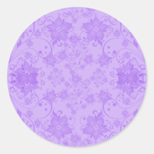 Pegatina Redonda Flores hawaianas