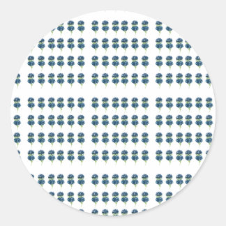 Pegatina Redonda Flores Presionadas Tshirt, Boho Wildflowers