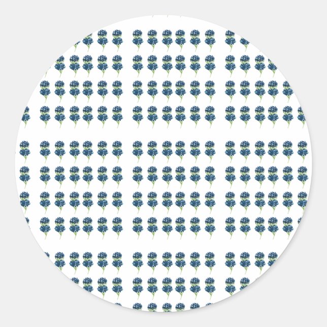 Pegatina Redonda Flores Presionadas Tshirt, Boho Wildflowers (Anverso)