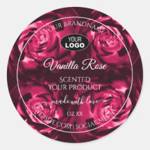 Flores Subió con logotipo en las etiquetas de prod