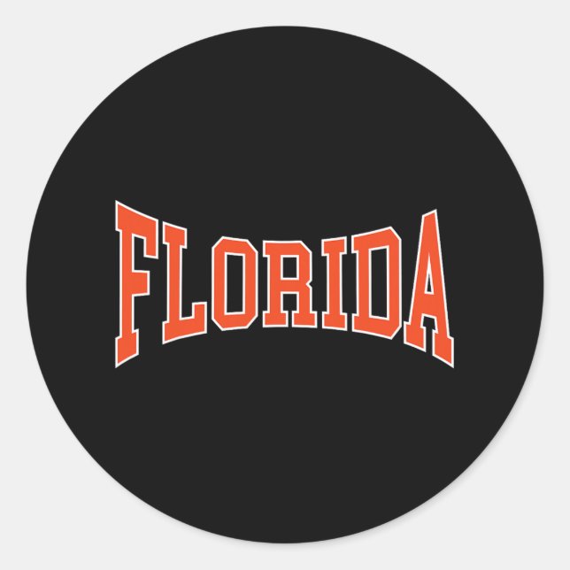 Pegatina Redonda Florida T-1 (Anverso)