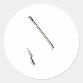 Pegatina Redonda Flotsam Fish Hook