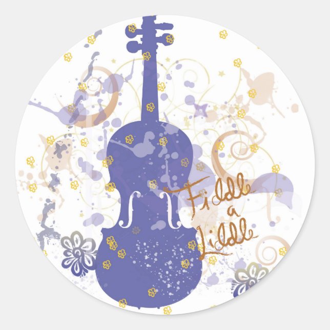 Pegatina Redonda flowerfid (Anverso)