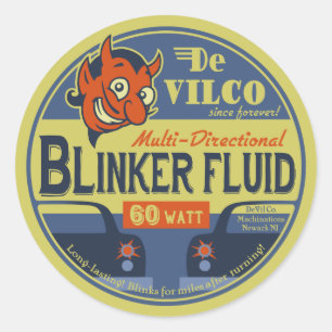 Pegatina Redonda Fluid DeVilco Blinker