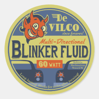 Pegatina Redonda Fluid DeVilco Blinker