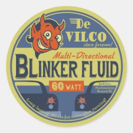 Pegatina Redonda Fluido DeVilCo Blinker