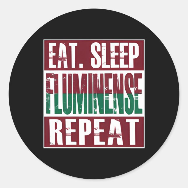 Pegatina Redonda Fluminense Soccer Camisa Fluminense Camiseta Flumi (Anverso)