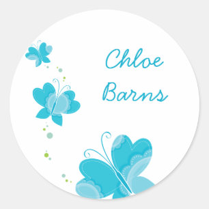 Pegatina Redonda FLUTTERBY BUTTERFLIES :: serie 3 2