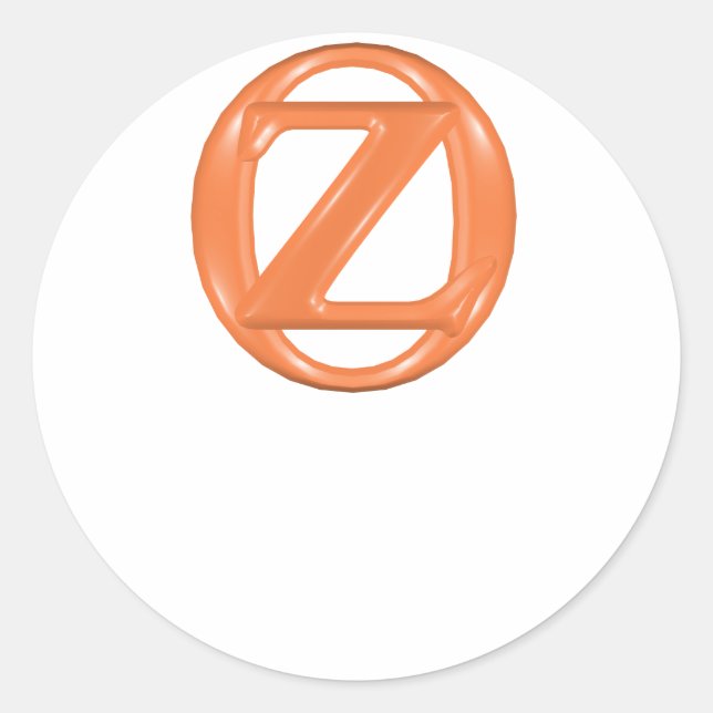 Pegatina Redonda Folleto Oz (Personalizable) (Anverso)