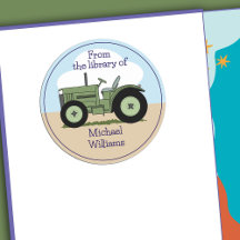 Folleto personalizado del tractor de la granja ver