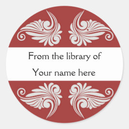 Pegatina Redonda Folletos personalizados: florecimiento