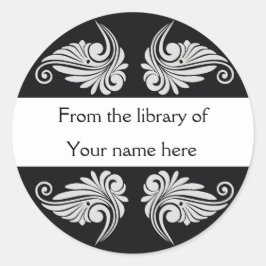 Pegatina Redonda Folletos personalizados: florecimiento