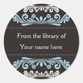 Pegatina Redonda Folletos personalizados - Flores coloridas