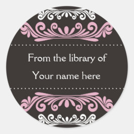 Pegatina Redonda Folletos personalizados - Flores coloridas