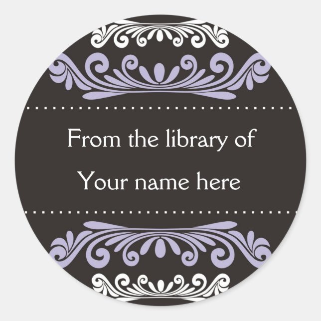 Pegatina Redonda Folletos personalizados - Flores coloridas (Anverso)