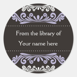 Pegatina Redonda Folletos personalizados - Flores coloridas