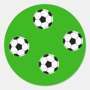 Pegatina Redonda Fondo de escritorio de fútbol