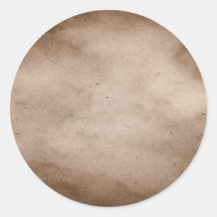Pegatina Redonda Fondo de fondo de papel antiguo de pergamino vinta