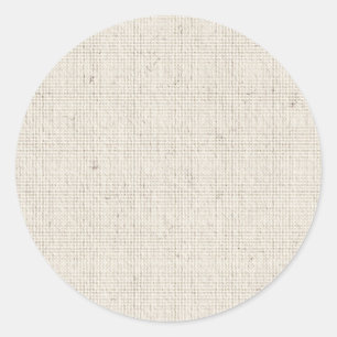 Pegatina Redonda Fondo de lino ligero